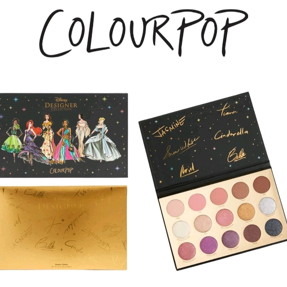 ColourPop Disney Designer Eyeshadow Palette - Gold, Purple, Brown Shades